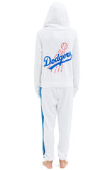 LOS ANGELES DODGERS 5 STRIPE SWEATPANTS - WHITE // BLUE