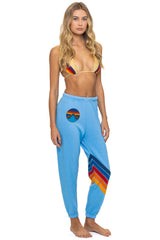 ALL SEASONS CIRCLE CHEVRON SWEATPANTS - SKY