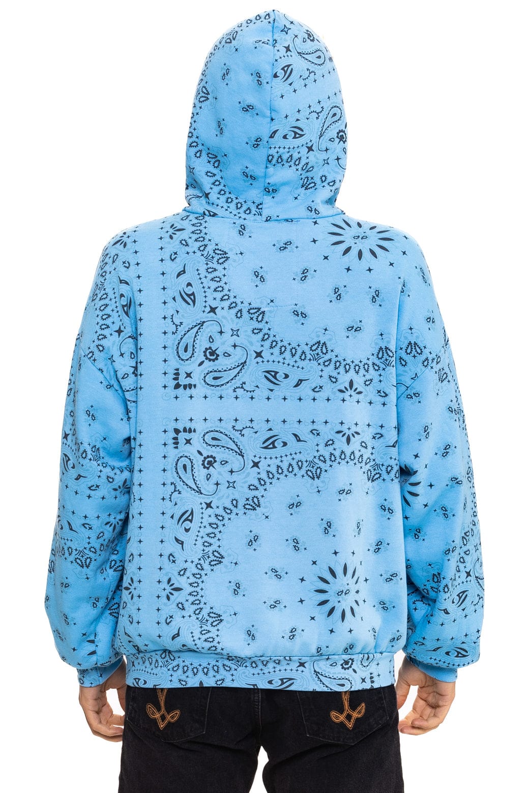 BANDANA MALIBU RELAXED PULLOVER HOODIE - SKY