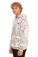 BANDANA RELAXED PULLOVER HOODIE - VINTAGE WHITE