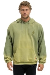 BOLT STITCH 2  RELAXED PULLOVER HOODIE - FADED ARMY
