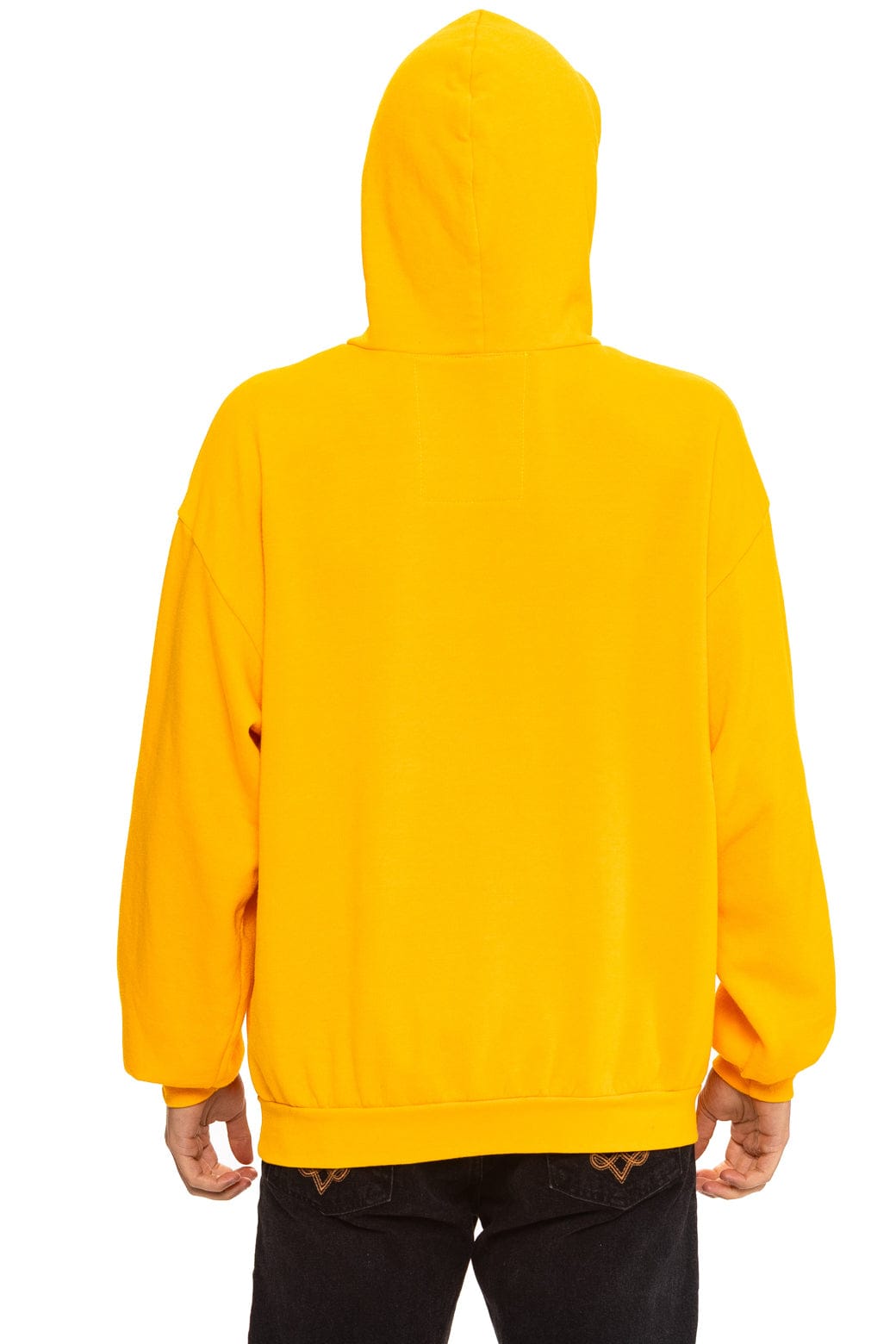 LOGO PULLOVER RELAXED HOODIE - GOLD