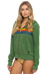 5 STRIPE HOODIE - PALM