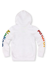 KID'S AVIATOR NATION ZIP HOODIE - WHITE