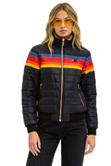 5 STRIPE JACKET -  BLACK