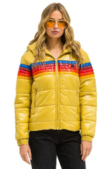5 STRIPE TREKKER JACKET - GLOSSY KHAKI