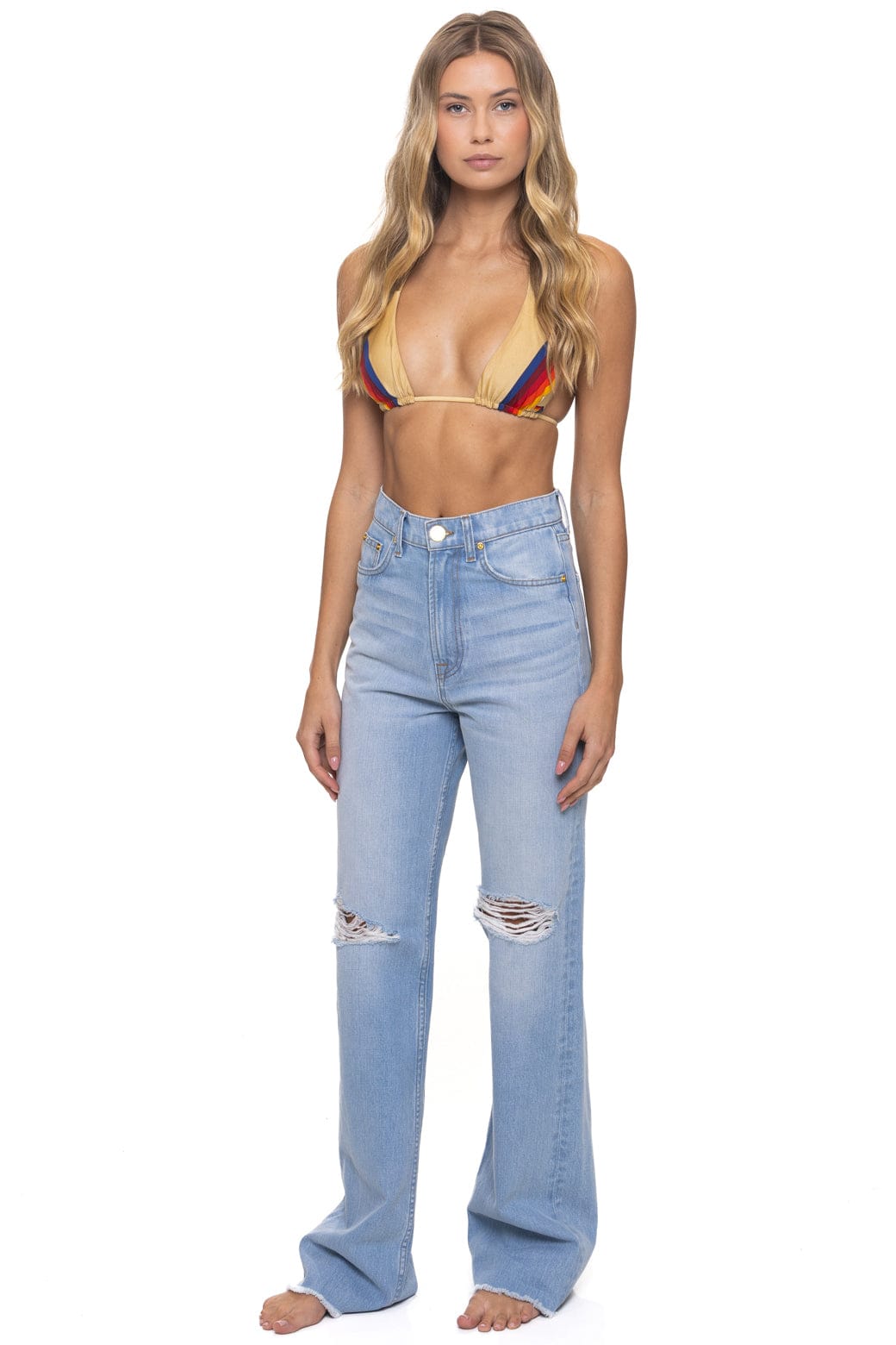 HI RISE WIDE LEG GYPSY WOMENS JEAN - SUPER LIGHT