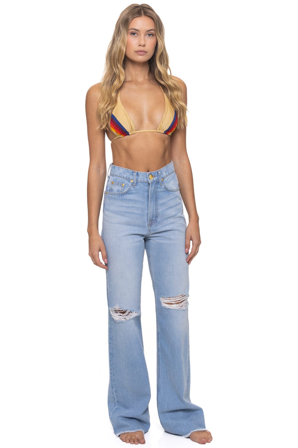 HI RISE WIDE LEG GYPSY WOMENS JEAN - SUPER LIGHT
