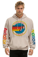 AVIATOR NATION LA JOLLA RELAXED PULLOVER HOODIE - SAND