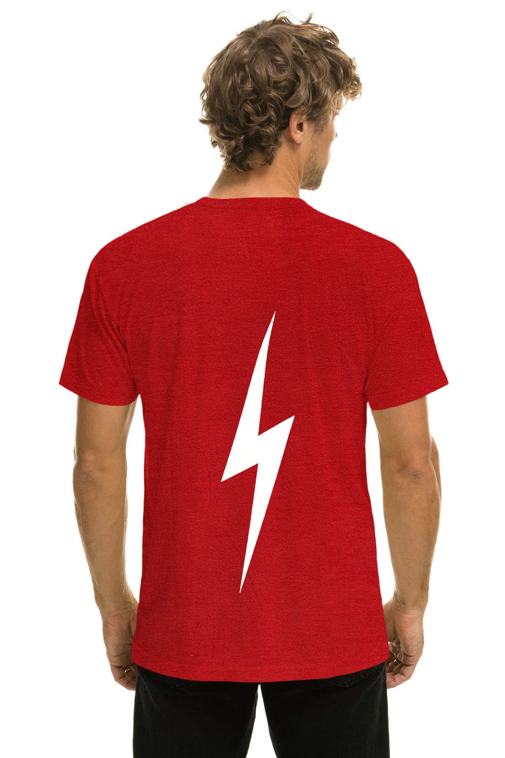 UNIVERSITY OF ALABAMA BOLT CREW TEE SHIRT - CRIMSON