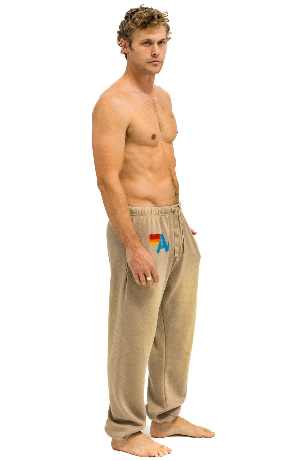 VINTAGE LOGO SWEATPANTS - FADED TAN