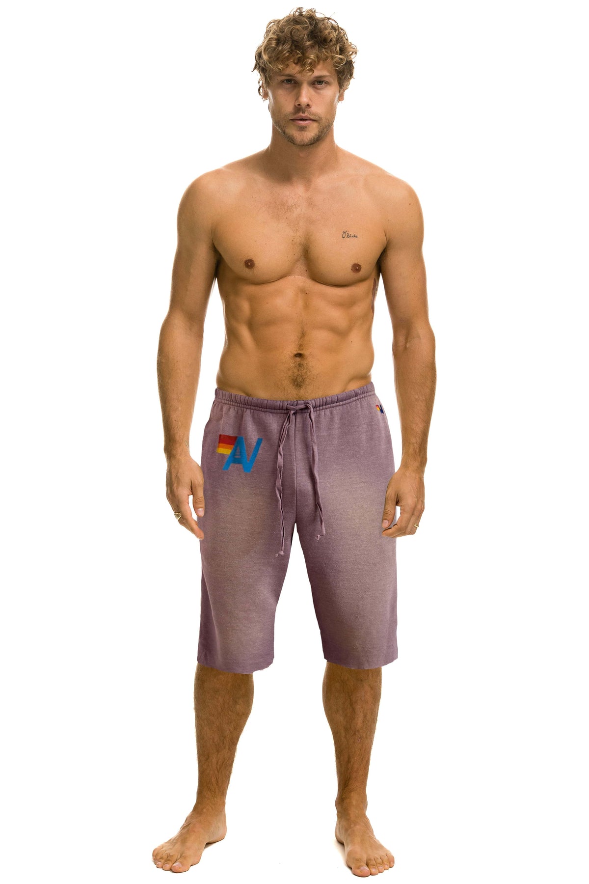 VINTAGE LOGO MENS SWEATSHORTS - FADED MOCHA