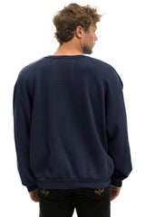 RELAXED SANTA TIGER SWEATSHIRT - NAVY