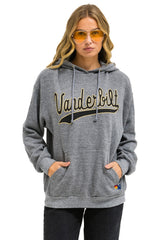 VANDERBILT COMMODORES  PULLOVER HOODIE RELAXED - HEATHER GREY