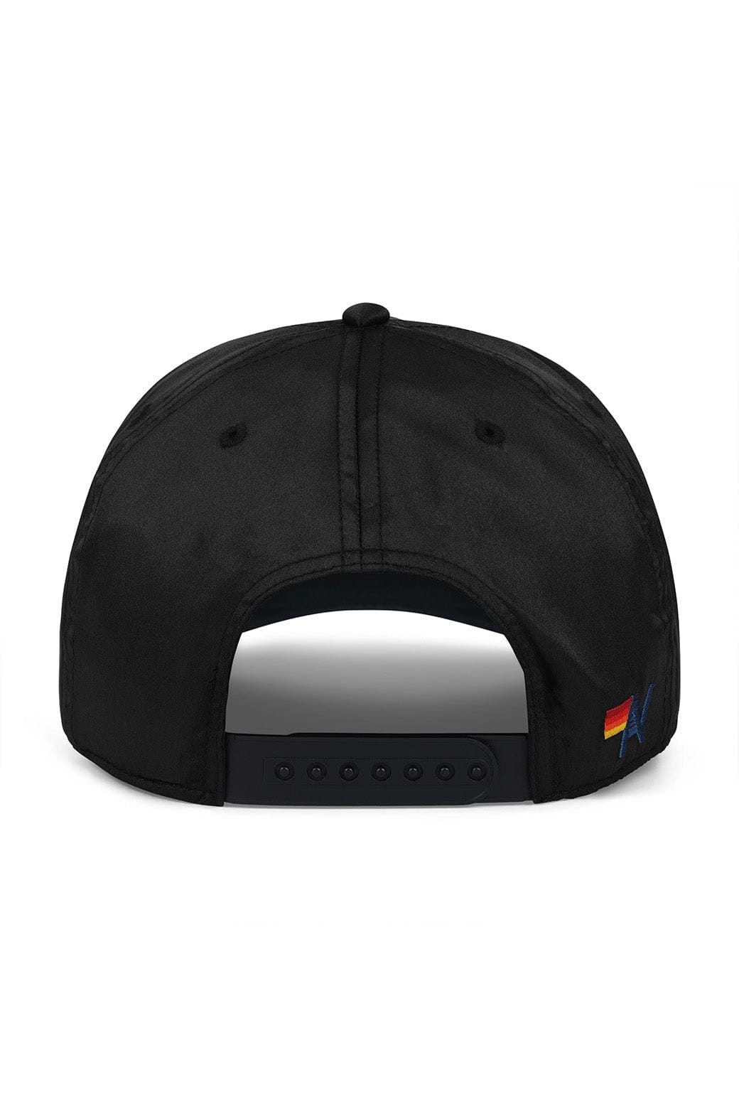 MEMBERS EXCLUSIVE VINTAGE SATIN SCRIPT TRUCKER HAT - BLACK // WHITE