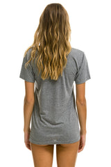 UNIVERSITY OF TEXAS CIRCLE PRINT CREW TEE SHIRT - HEATHER
