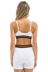 LOGO ADJUSTABLE BRALETTE - WHITE