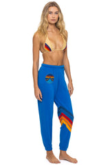 ALL SEASONS CIRCLE CHEVRON SWEATPANTS - ADVENTURE BLUE