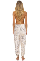 BANDANA QUILTED SWEATPANTS - VINTAGE WHITE