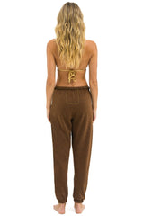 BOLT HEART SWEATPANTS - CHOCOLATE