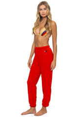 LOGO SWEATPANTS - RED