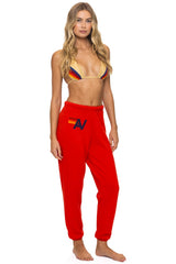 LOGO SWEATPANTS - RED