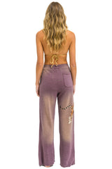 TIGER WIDE LEG POCKET SWEATPANTS - FADED MOCHA