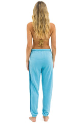 5 STRIPE SWEATPANTS - AQUA // AQUA
