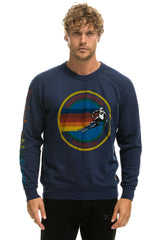 AVIATOR NATION ASPEN CREW SWEATSHIRT - NAVY