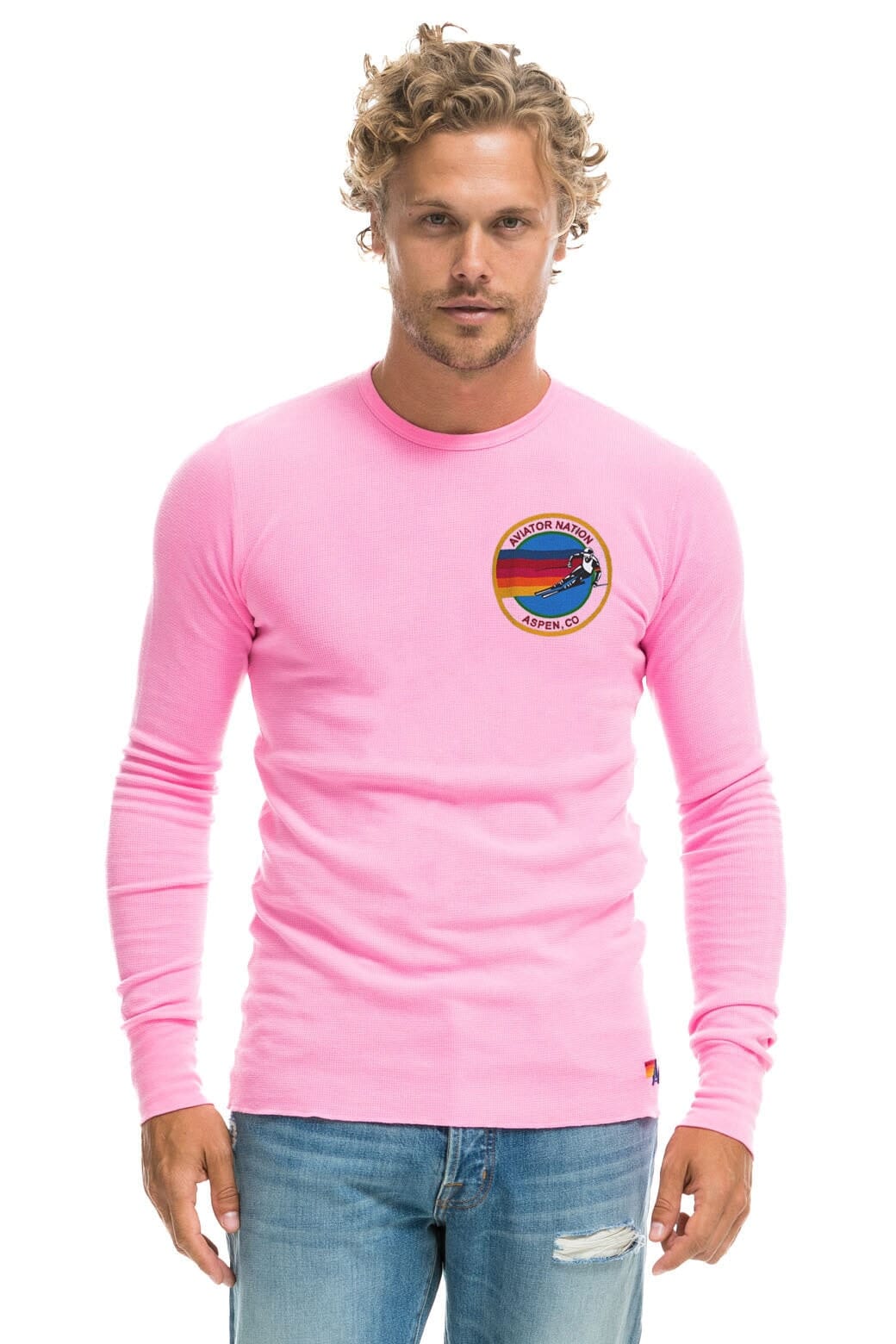 AVIATOR NATION ASPEN THERMAL - NEON PINK