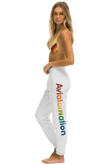 AVIATOR NATION AUSTIN SWEATPANTS - WHITE