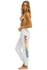 AVIATOR NATION BU - SWEATPANT WHT