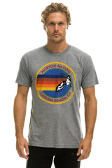 AVIATOR NATION LAGUNA BEACH TEE - HEATHER GREY