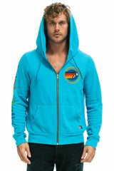AVIATOR NATION MIAMI HOODIE - NEON BLUE