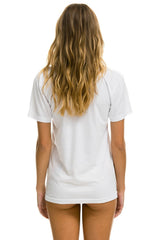 AVIATOR NATION MILL VALLEY CREW TEE SHIRT - WHITE