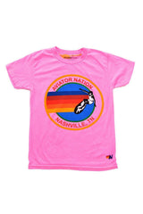 KID'S AVIATOR NATION NASHVILLE TEE - NEON PINK