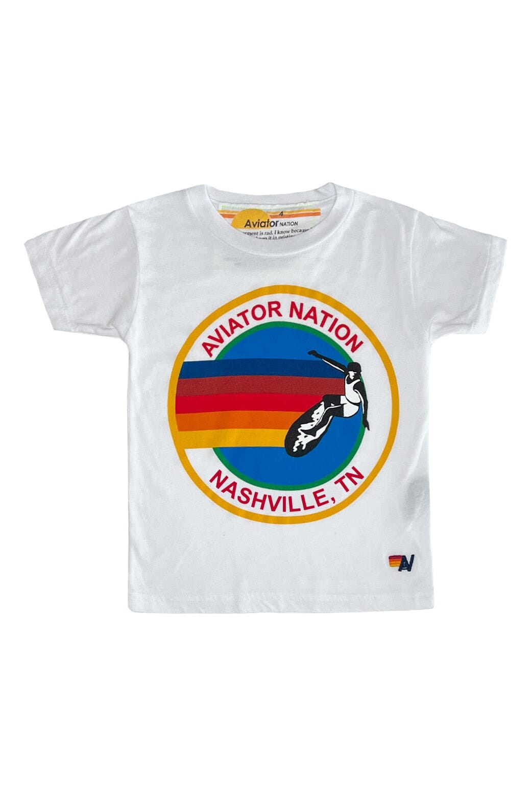 KID'S AVIATOR NATION NASHVILLE TEE - WHITE