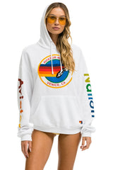 AVIATOR NATION  RELAXED PULLOVER HOODIE - WHITE