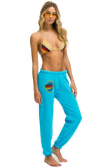 AVIATOR NATION SWEATPANTS - NEON BLUE