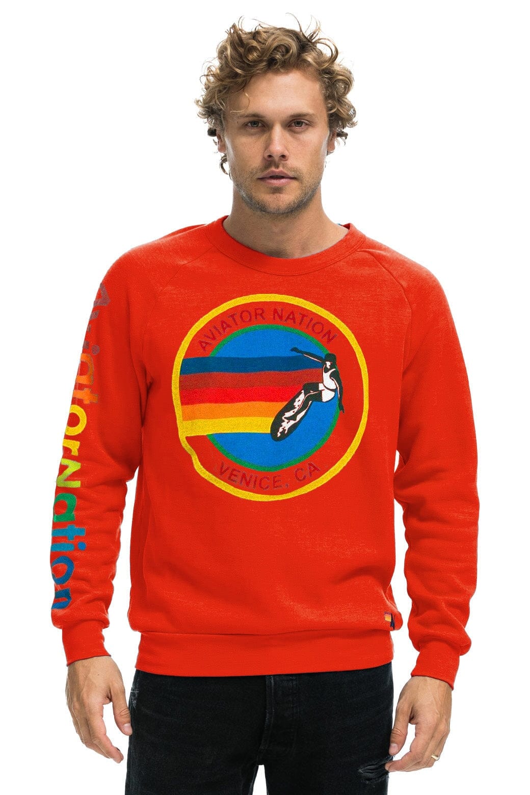 AVIATOR NATION SWEATSHIRT - RED
