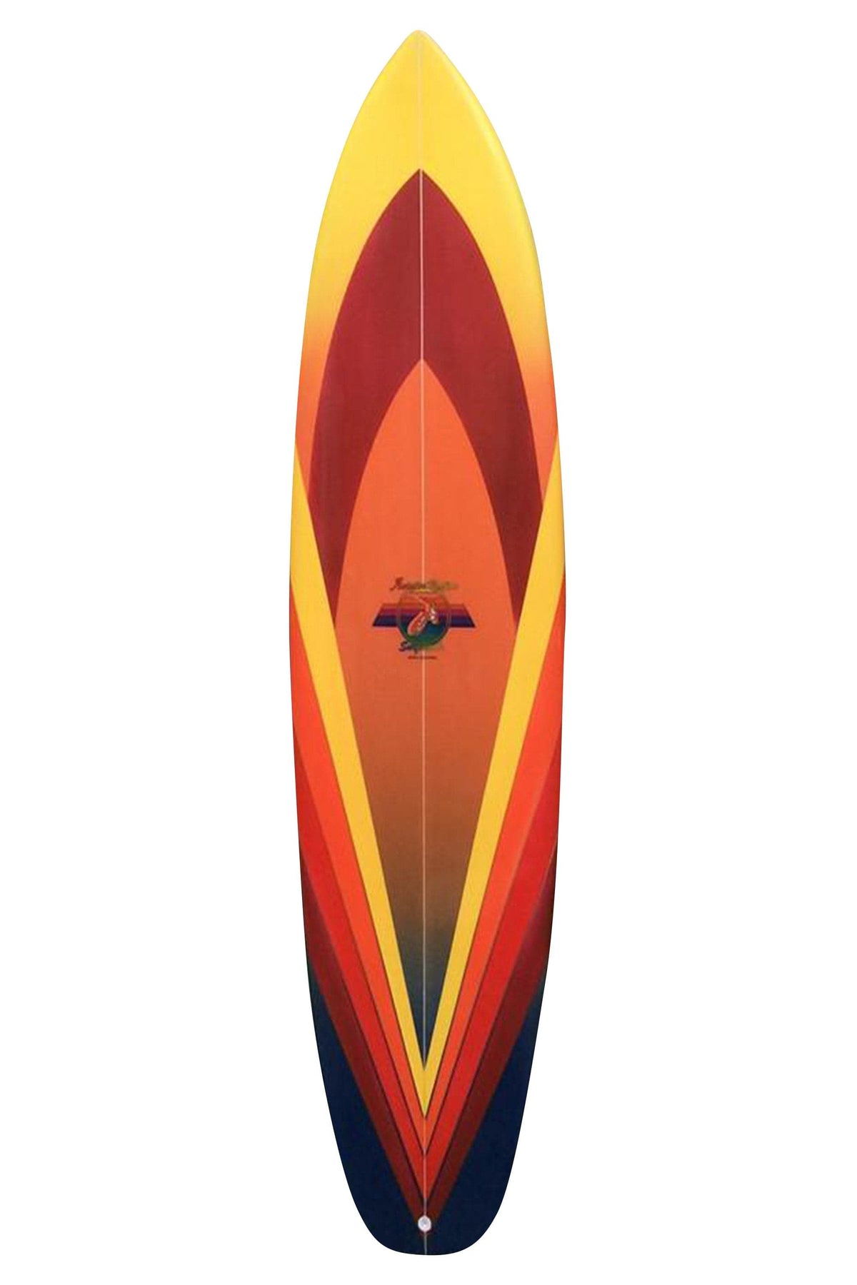 AVIATOR NATION V-MACHINE SURFBOARD - RED