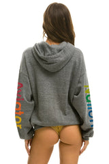 AVIATOR NATION VAIL RELAXED PULLOVER HOODIE - HEATHER GREY