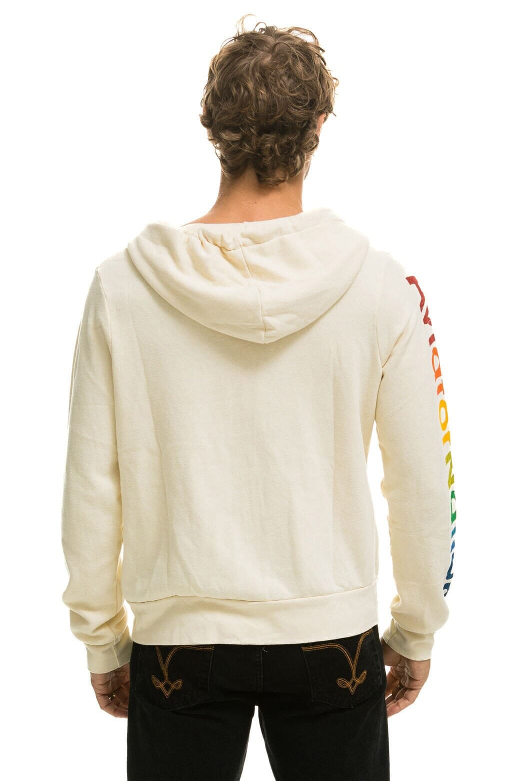 AVIATOR NATION VAIL ZIP HOODIE - VINTAGE WHITE