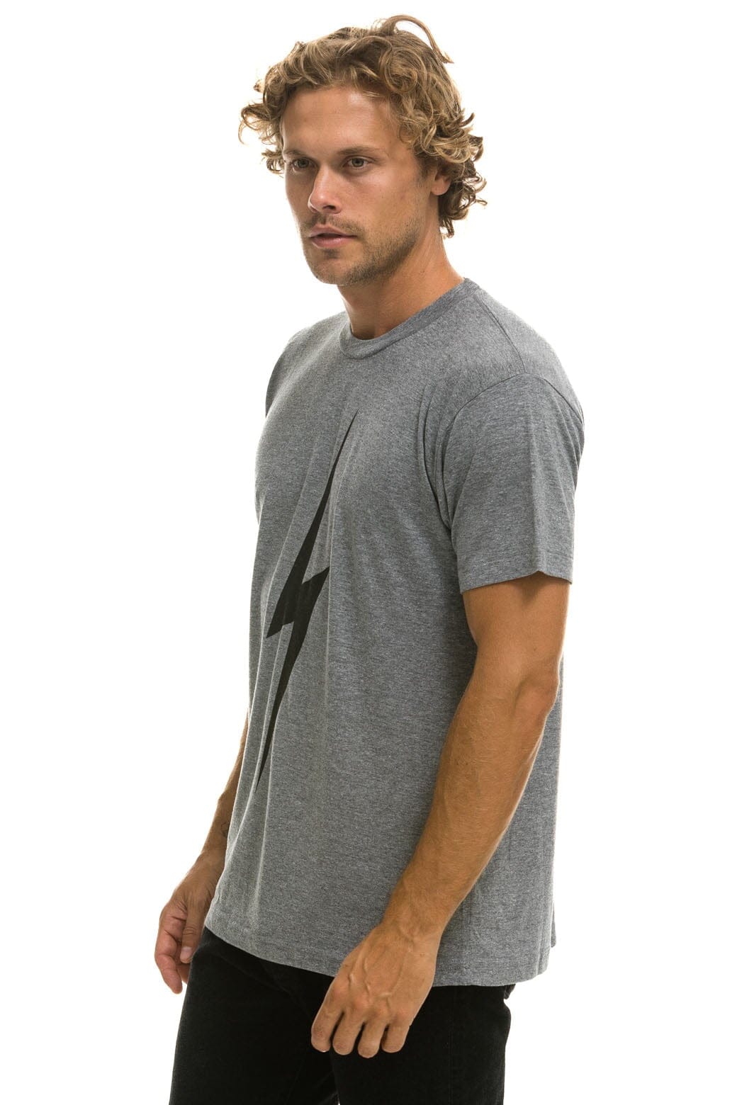 BOLT TEE - HEATHER GREY