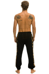CHEETAH STRIPE SWEATPANTS - BLACK // CHEETAH