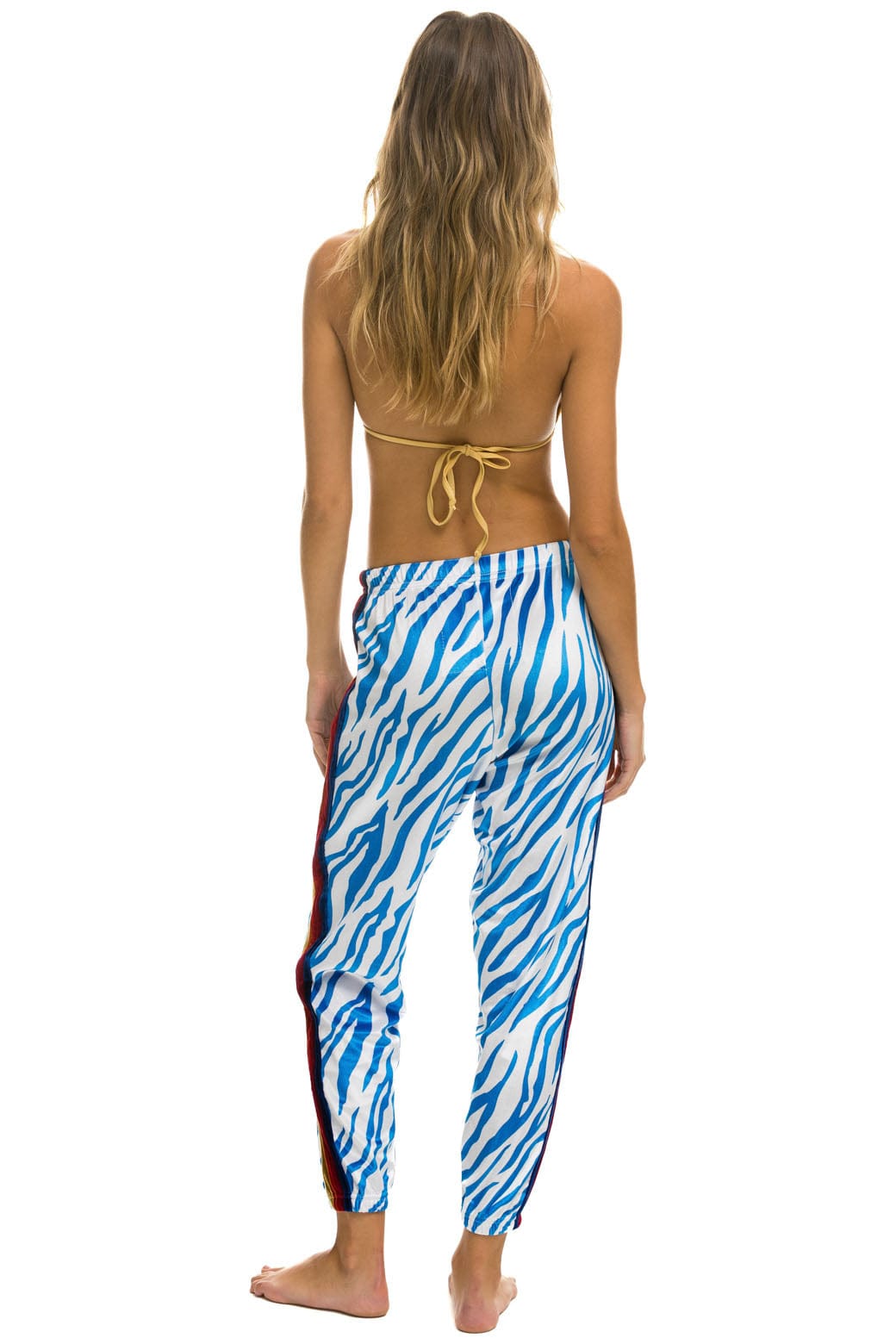 CLASSIC VELVET SWEATPANTS - BLUE TIGER