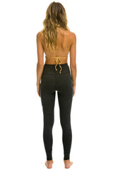 FULL LENGTH HI-RISE BOLT LEGGINGS - CHARCOAL // NEON PINK