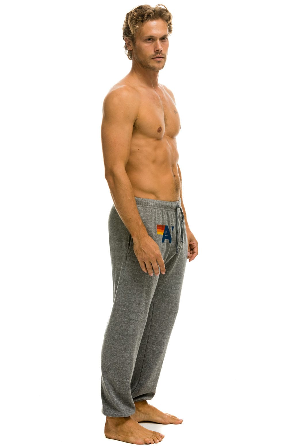 LOGO SWEATPANTS - HEATHER GREY