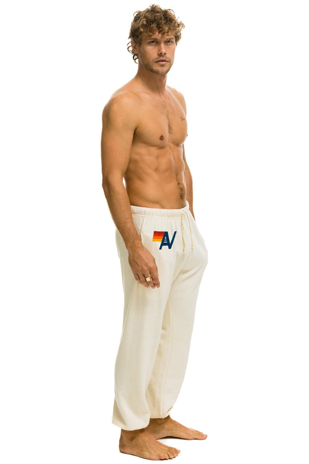 LOGO SWEATPANTS - VINTAGE WHITE