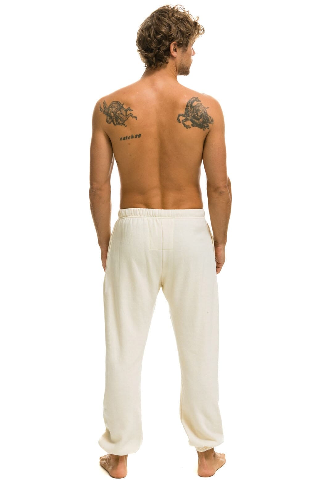 LOGO SWEATPANTS - VINTAGE WHITE